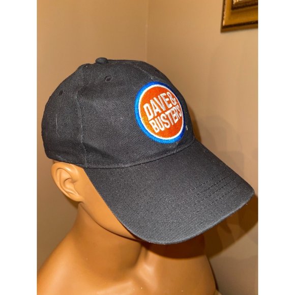 Dave & Busters Men's Black 100% Cotton Twill Winneri Embroidered Baseball Hat - Picture 2 of 4